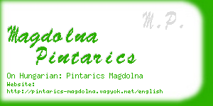 magdolna pintarics business card